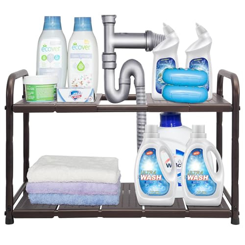 STORAGE MANIAC Under Sink 2 Tier Expandable STM1102000019 - BRONZE New