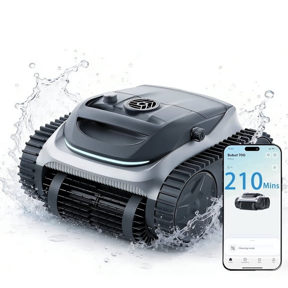 BUBLUE BUBOT 700 C10 POOL CLEANER ROBOT, ROBOTIC CORDLESS POOL VACUUM - SILVER