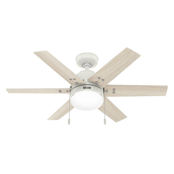 HUNTER FAN HUNTER SPOKANE LED 44” CEILING FAN - MATTE WHITE