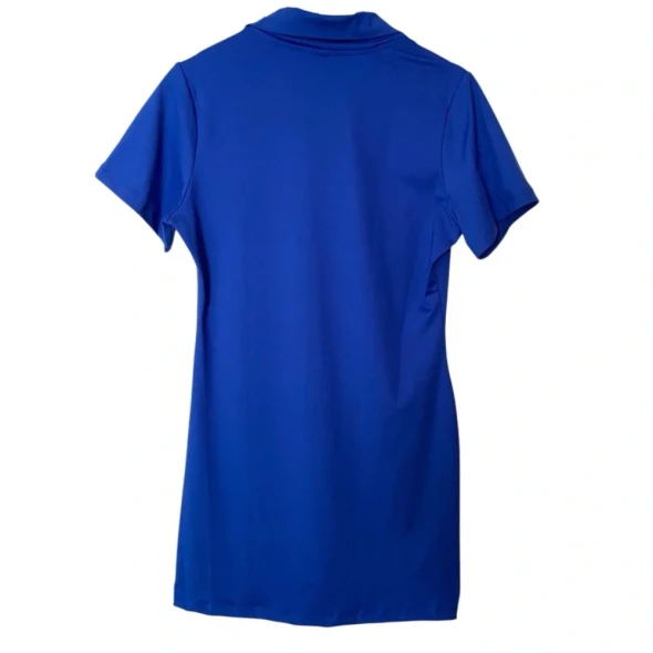 GGOV SPORTS PICKLEBALL GOLF DRESS BLUE | ZIP FRONT POLO - SIZE: WOMEN XS - BLUE New