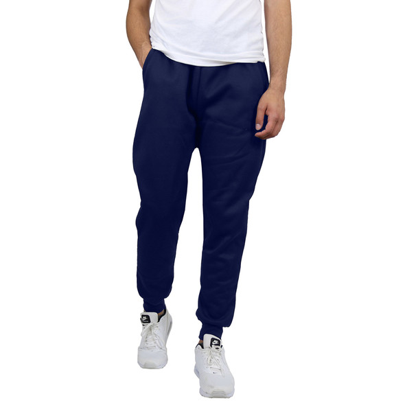 BASTIAN TRAIL MEN'S FLEECE JOGGER LOUNGE PANTS 2XL - NAVY BLUE New