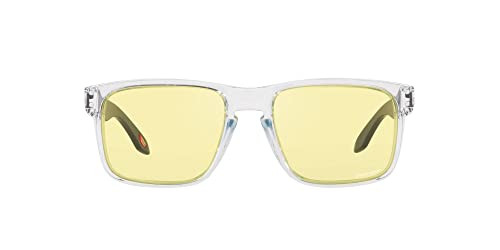 MD-0009102 OAKLEY MENS OO9102 HOLBROOK SQUARE SUNGLASSES, SIZE 57 - CLEAR/YELLOW