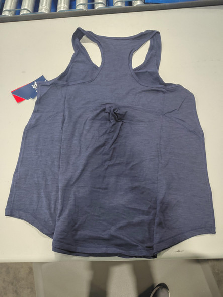 REEBOK WOMEN VITAL MARLED TANK TOP SIZE: WOMEN L - MARITIME BLUE HEATHER New