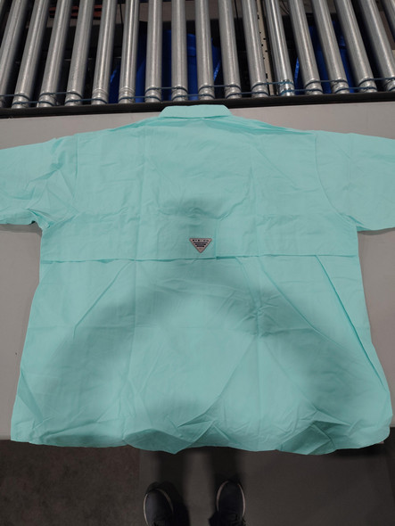 COLUMBIA PFG QUICK DRY SHIRT SIZE: MEN XL - TURQUOISE New