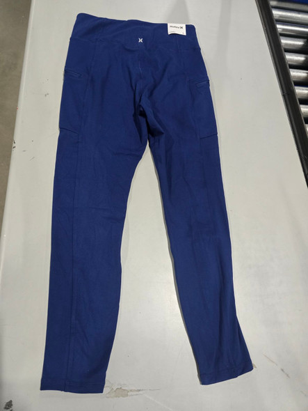 HURLEY WOMEN S TIGHT LEGGING - SIZE: WOMEN L - BLUE DEPTHS New