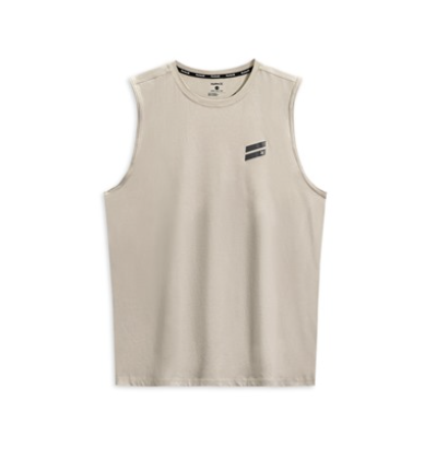 HURLEY HEATHERED TANK TEE - SIZE: MEN M - BONE New