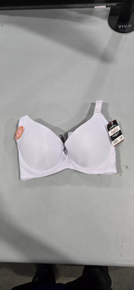 ANGELINA WOMENS WIRED PADDED T-SHIRT BRA - SIZE: WOMEN 32B - WHITE