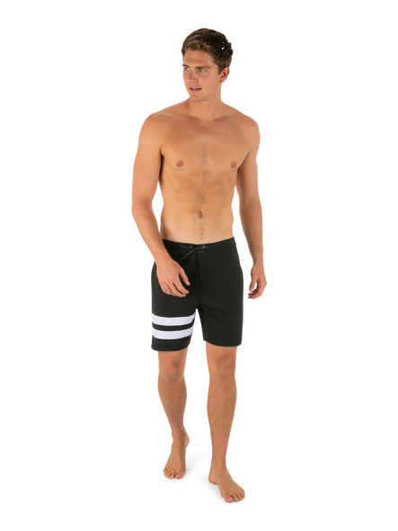 HURLEY PHANTOM ECO BLOCK PARTY SOLID 18" - SIZE: MEN 36 - BLACK