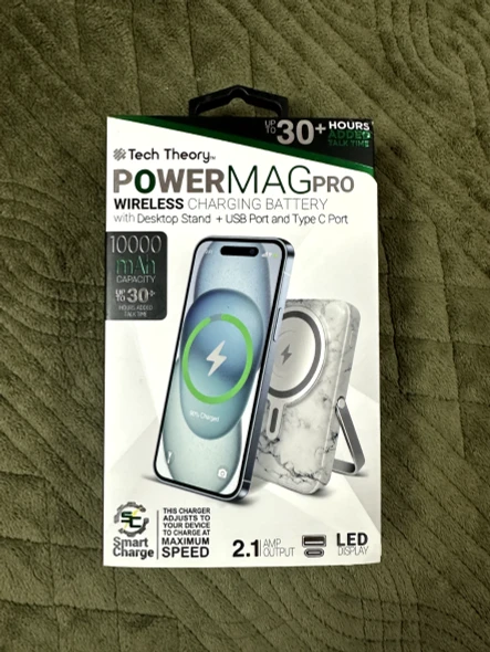 TECH THEORY POWER MAG PRO WIRELESS CHARGING BATTERY - WHITE New