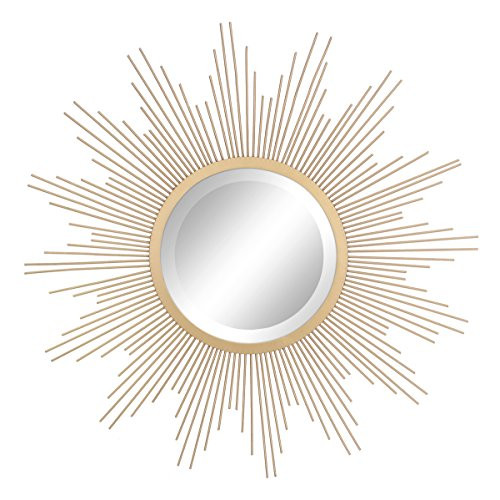 STONEYBRAND ROUND 23" ANTIQUE GOLD METAL WALL MIRROR HANGING BRACKET SB-6139A