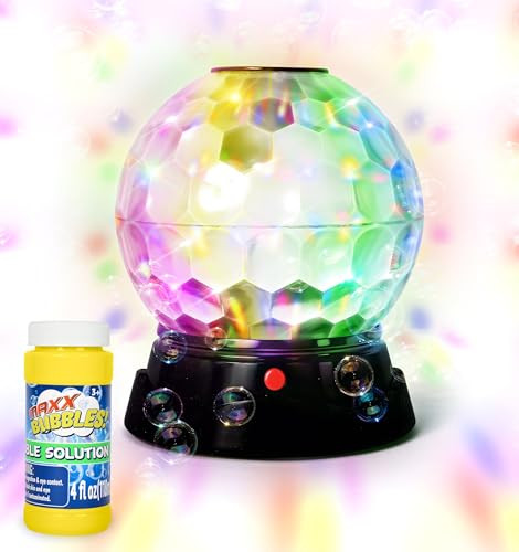 MAXX BUBBLES BUBBLE LIGHT SHOW LARGE BUBBLE MACHINE DISCO LIGHT - 470917 - BLACK New