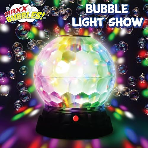 MAXX BUBBLES BUBBLE LIGHT SHOW LARGE BUBBLE MACHINE DISCO LIGHT - 470917 - BLACK New