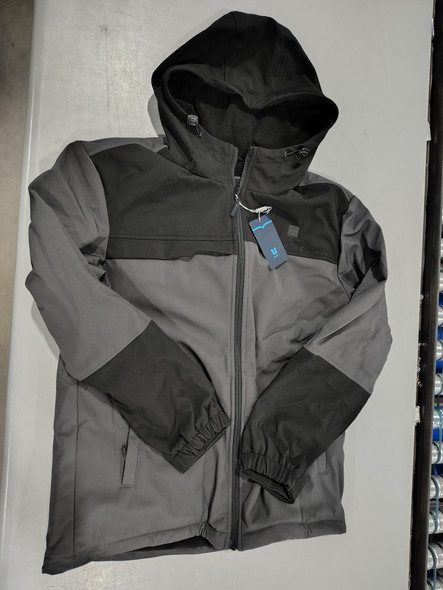 IUREK HEATED JACKET FOR MEN,7.4V 10000MAH BATTERY PACK - SIZE: MEN M - GRAY
