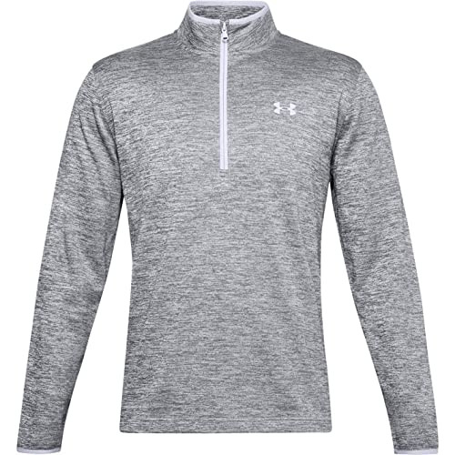 1357145 Under Armour Men's Armour Fleece 1/2 Zip T-ShirtS Halo Gray/Black