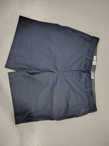IZOD GOLF SHORTS MEN'S STRAIGHT FIT - SIZE: MEN 36 - NAVY/GRAY