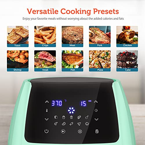 Ultrean 5.8 Quart Air Fryer, Electric Hot Air Fryers Oilless B088H6WXVF - Green New