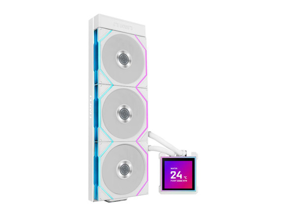 Lian Li Hydroshift II-S 360 TL ARGB Liquid CPU Cooler - 360mm AIO - 3.4" IPS LCD