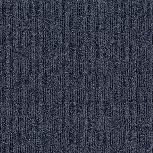Foss Floors 24"x24" Carpet Tile Peel and Place 60sq.ft 15 Tiles Ocean Blue New