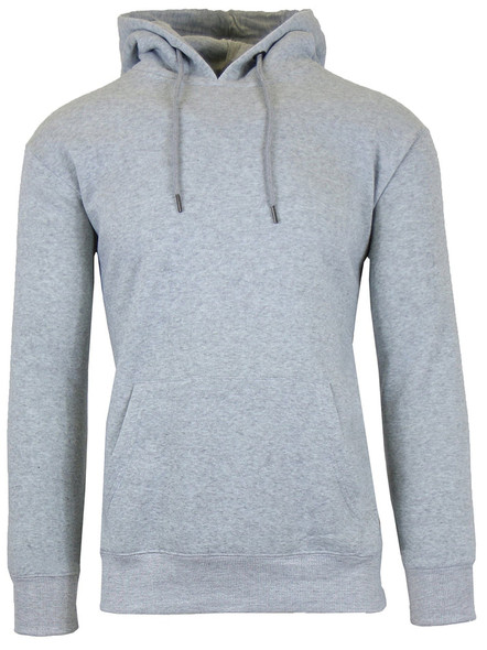 GALAXY BY HARVIC PULLOVER FLEECE-LINED SWEATSHIRT HOODIE SIZE: 5XL HEATHER GRAY New
