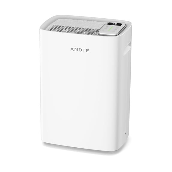 ANDTE 80 PINTS DEHUMIDIFIER FOR HOME BASEMENT COVERS UP TO 1,800 SQ. FT - WHITE