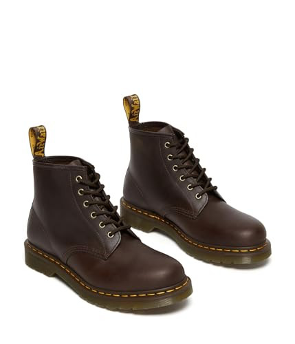 26794207 Dr. Martens Unisex Boot, Dark Brown Crazy Horse, 12 Women/11 Men