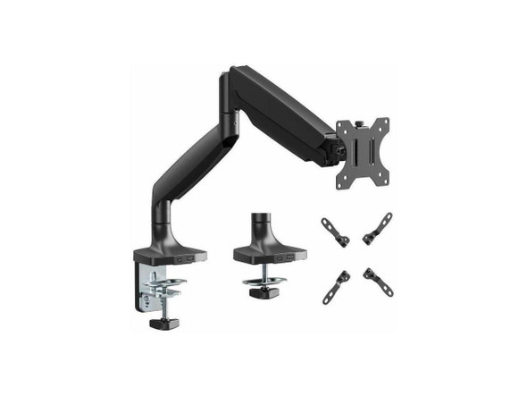 SIIG Single 45" Monitor Arm Mount 26.4 lbs-Black - Fits17"-45" Screens, up to