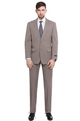 PIERRE LOREN P&L MEN'S CLASSIC FIT 2 PIECE REGULAR & BIG AND TALL 46 X 40 Tan New