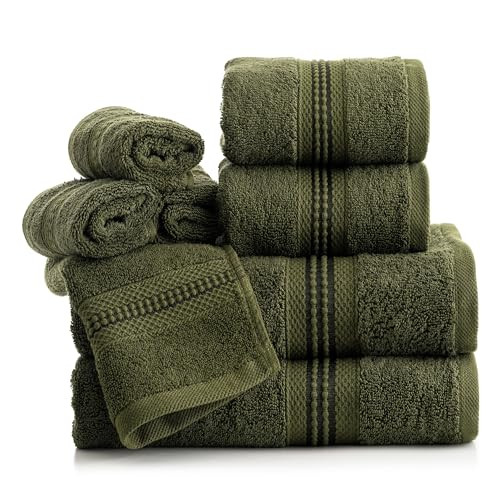 Evimpex Towels 8 Pack Luxury Towel Set 2 Bath Towels 2 Hand Towels 4 Wash Cloths