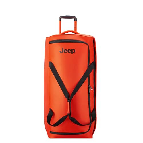 JEEP JS009D 27" TWO WHEEL ROLLING TRAVEL DUFFLE BAG - ORANGE New
