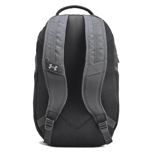 Under Armour Unisex Hustle 6.0 Backpack Castlerock/Steel - PHYSICAL DAMAGE New