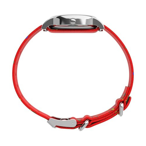 TIMEX UNISEX PEANUTS WEEKENDER 31MM WATCH WHITE DIAL RED STRAP WHITE DIAL New