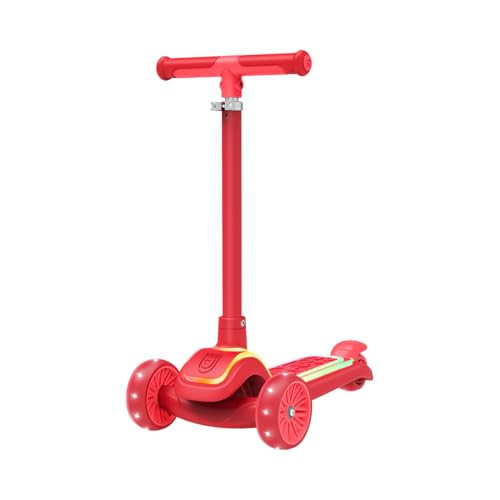 JETSON HALOS THREE-WHEEL LIGHT UP KICK SCOOTER, AGES 3+ - RED