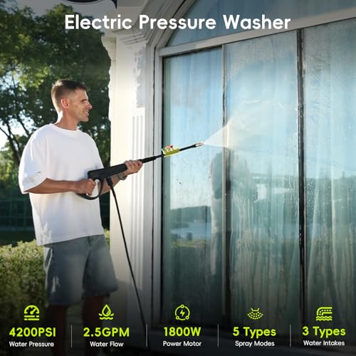WATTFLO 2026 UPGRADED PRESSURE WASHER - BRIGHT GREEN