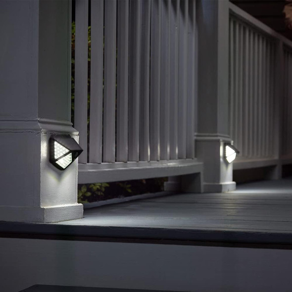 GENERIC SOLAR INTERACTION WALL LAMP 2 PACK - BLACK