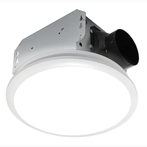 Homewerks 7141-110 Bathroom Fan Integrated LED Light Ceiling Mount - White New