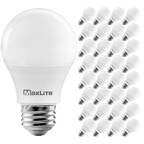 Maxlite 32-Pack A19 LED Bulb Enclosed Fixture Rated 60W Soft White MAX98361 New