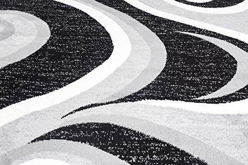 McKenzie Gray/White/Black Area Rug New