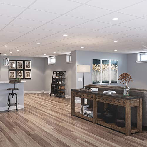 Genesis 2ft x 2ft Smooth Pro PVC Ceiling Tiles 12 Tiles B081QLXNMG - NEW New