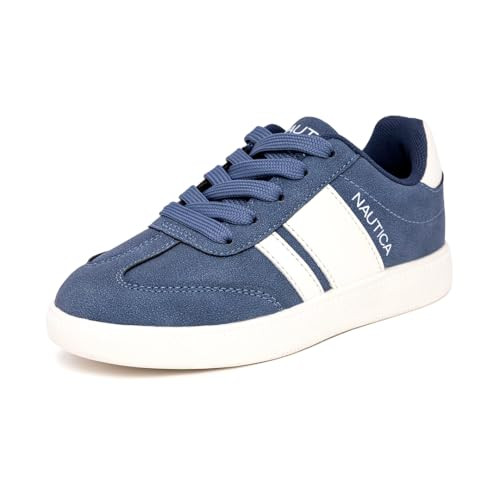 Nautica Boys Casual Soccer Classic Lace Up Walking Tennis Sneakers - Size 5