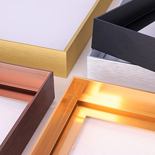 Querfun DIY Metal Floating Frame for 36X48 Canvas - B09HBS33HK - Brushed Silver New