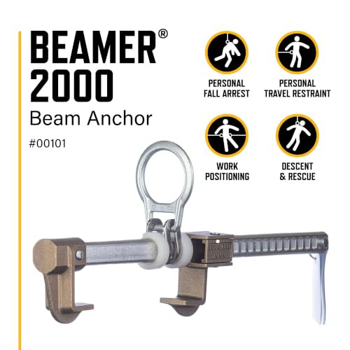 Guardian 00101 Beamer 2000 Horizontal Beam Anchor Fits 3.5 to 14 Inch Beams New