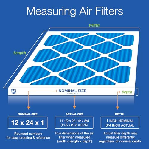 Nordic Pure 12x24x1 6 Pack Pleated MERV 7 Air Filter B005ESOCT8