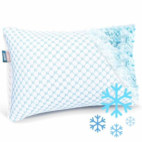 NESTL COOLING PILLOWS KING SIZE, MEMORY FOAM, BREATHABLE WASHABLE - WHITE New