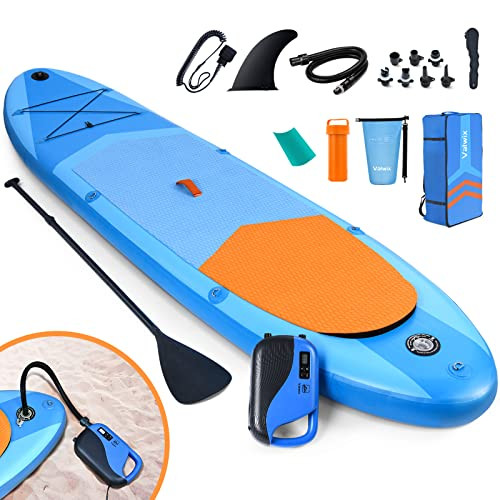 Valwix Inflatable Stand Up Paddle Board High Pressure Electric Air Pump - Blue