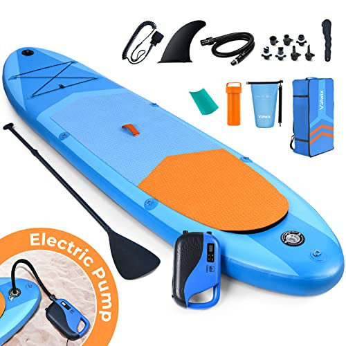 Valwix Inflatable Stand Up Paddle Board High Pressure Electric Air Pump - Blue