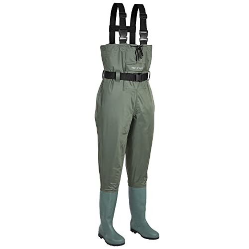 TRIPLE TREE Chest Wader Men Breathable Nylon Fishing Waders Men/Women size 11/13