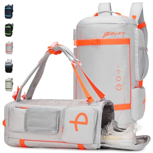 BE SMART 50L Extra Large Gym Backpack for Men Big Gym Bag with Shoes