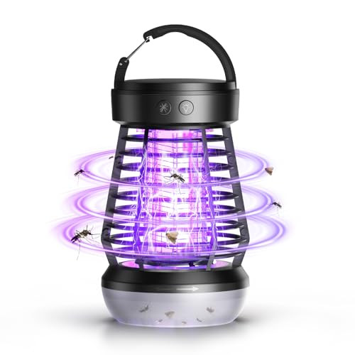 FALALA UPGRADED ELECTRIC FLY ZAPPER,3 IN 1 BUG ZAPPER J10 - BLACK