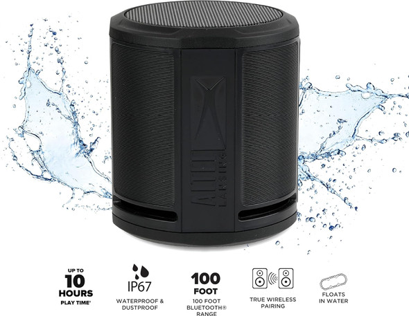 Altec Lansing HydraOrbit EverythingProof Bluetooth Speaker 2-Pack, Black