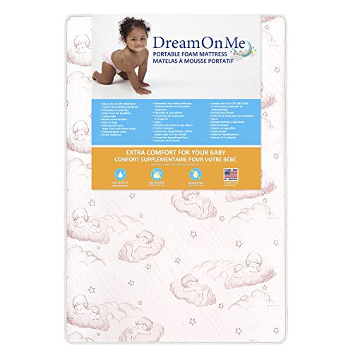 Dream On Me Foam Play Yard Mattress | Cloud Pink | 3" New
